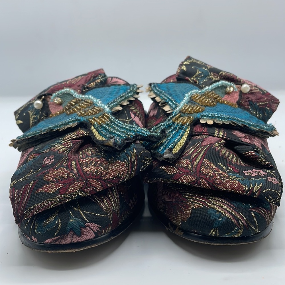 Sam Edelman Whimsical Beaded Bird Slip On Flats - Picture 9 of 9
